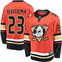 Men's Fanatics Branded Anaheim Ducks Francois Beauchemin Orange Breakaway 2019/20 Alternate Jersey - Premier