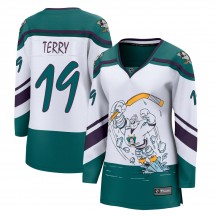 Women's Fanatics Branded Anaheim Ducks Troy Terry White 2020/21 Special Edition Jersey - Breakaway