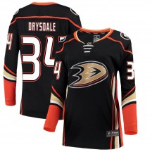 Women's Fanatics Branded Anaheim Ducks Jamie Drysdale Black Home Jersey - Breakaway