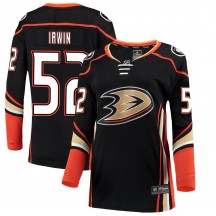 Women's Fanatics Branded Anaheim Ducks Matt Irwin Black ized Home Jersey - Breakaway