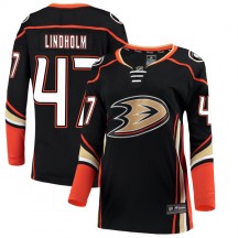 Women's Fanatics Branded Anaheim Ducks Hampus Lindholm Black Home Jersey - Authentic