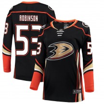 Women's Fanatics Branded Anaheim Ducks Buddy Robinson Black Home Jersey - Breakaway