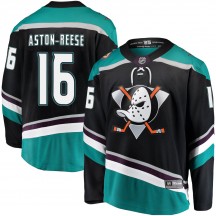 Men's Fanatics Branded Anaheim Ducks Zach Aston-Reese Black Alternate Jersey - Breakaway