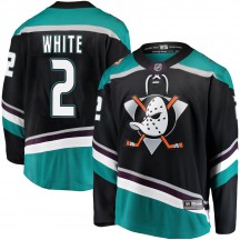 Men's Fanatics Branded Anaheim Ducks Colton White White Black Alternate Jersey - Breakaway