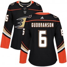 Women's Adidas Anaheim Ducks Erik Gudbranson Black Home Jersey - Authentic