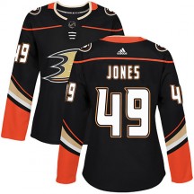 Women's Adidas Anaheim Ducks Max Jones Black Home Jersey - Authentic