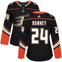 Women's Adidas Anaheim Ducks Carter Rowney Black Home Jersey - Authentic