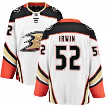 Men's Fanatics Branded Anaheim Ducks Matt Irwin White ized Away Jersey - Breakaway