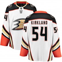 Men's Fanatics Branded Anaheim Ducks Justin Kirkland White Away Jersey - Breakaway