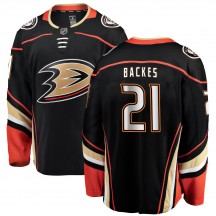 Men's Fanatics Branded Anaheim Ducks David Backes Black ized Home Jersey - Breakaway