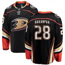 Men's Fanatics Branded Anaheim Ducks Jani Hakanpaa Black ized Home Jersey - Breakaway