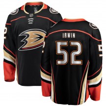 Men's Fanatics Branded Anaheim Ducks Matt Irwin Black ized Home Jersey - Breakaway
