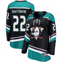 Women's Fanatics Branded Anaheim Ducks Kevin Shattenkirk Black Alternate Jersey - Breakaway