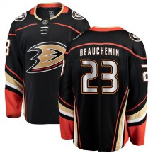 Youth Fanatics Branded Anaheim Ducks Francois Beauchemin Black Home Jersey - Authentic