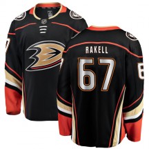 Youth Fanatics Branded Anaheim Ducks Rickard Rakell Black Home Jersey - Authentic