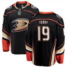 Youth Fanatics Branded Anaheim Ducks Troy Terry Black Home Jersey - Breakaway