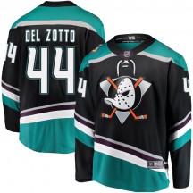 Youth Fanatics Branded Anaheim Ducks Michael Del Zotto Black Alternate Jersey - Breakaway