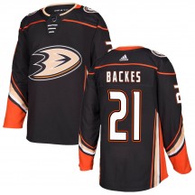 Men's Adidas Anaheim Ducks David Backes Black ized Home Jersey - Authentic