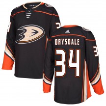 Men's Adidas Anaheim Ducks Jamie Drysdale Black Home Jersey - Authentic