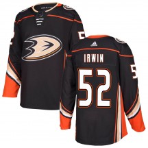 Men's Adidas Anaheim Ducks Matt Irwin Black ized Home Jersey - Authentic