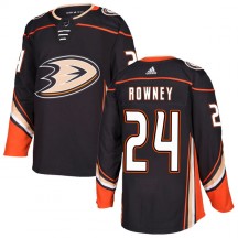 Men's Adidas Anaheim Ducks Carter Rowney Black Home Jersey - Authentic
