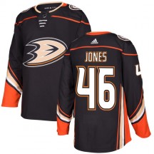 Men's Adidas Anaheim Ducks Max Jones Black Jersey - Authentic