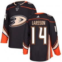 Men's Adidas Anaheim Ducks Jacob Larsson Black Home Jersey - Premier