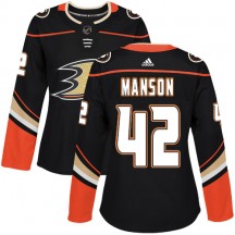 Women's Adidas Anaheim Ducks Josh Manson Black Home Jersey - Authentic