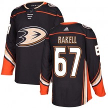 Men's Adidas Anaheim Ducks Rickard Rakell Black Home Jersey - Premier