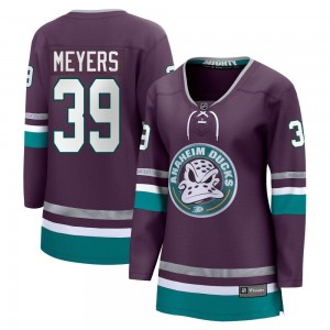 Women's Fanatics Branded Anaheim Ducks Ben Meyers Purple 30th Anniversary Breakaway Jersey - Premier