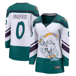 Women's Fanatics Branded Anaheim Ducks Judd Caulfield White 2020/21 Special Edition Jersey - Breakaway