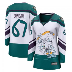 Women's Fanatics Branded Anaheim Ducks Tristan Luneau White 2020/21 Special Edition Jersey - Breakaway