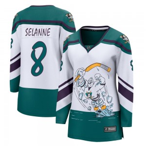 Women's Fanatics Branded Anaheim Ducks Teemu Selanne White 2020/21 Special Edition Jersey - Breakaway