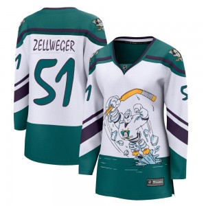 Women's Fanatics Branded Anaheim Ducks Olen Zellweger White 2020/21 Special Edition Jersey - Breakaway
