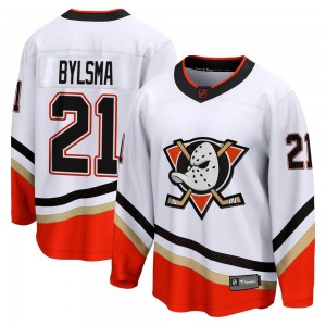 Men's Fanatics Branded Anaheim Ducks Dan Bylsma White Special Edition 2.0 Jersey - Breakaway