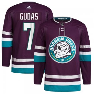 Men's Adidas Anaheim Ducks Radko Gudas Purple 30th Anniversary Primegreen Jersey - Authentic
