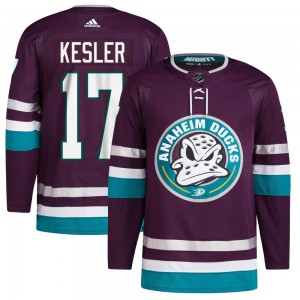 Men's Adidas Anaheim Ducks Ryan Kesler Purple 30th Anniversary Primegreen Jersey - Authentic