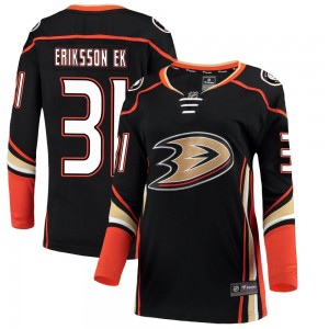 Women's Fanatics Branded Anaheim Ducks Olle Eriksson Ek Black Home Jersey - Breakaway