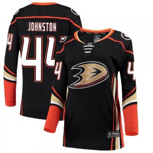 Women's Fanatics Branded Anaheim Ducks Ross Johnston Black Home Jersey - Breakaway