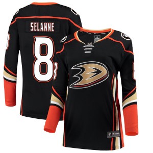 Women's Fanatics Branded Anaheim Ducks Teemu Selanne Black Home Jersey - Authentic