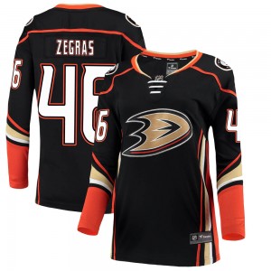 Women's Fanatics Branded Anaheim Ducks Trevor Zegras Black Home Jersey - Breakaway