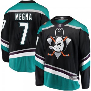Men's Fanatics Branded Anaheim Ducks Jayson Megna Black Alternate Jersey - Breakaway