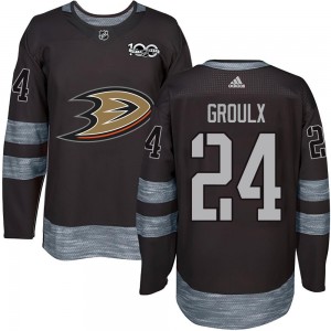 Youth Anaheim Ducks Bo Groulx Black 1917-2017 100th Anniversary Jersey - Authentic