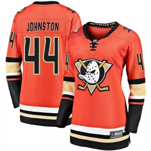 Women's Fanatics Branded Anaheim Ducks Ross Johnston Orange Breakaway 2019/20 Alternate Jersey - Premier