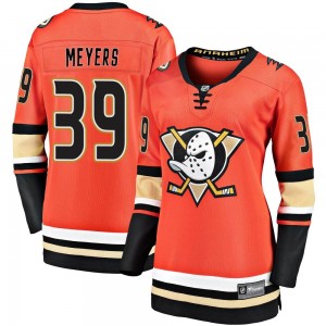 Women's Fanatics Branded Anaheim Ducks Ben Meyers Orange Breakaway 2019/20 Alternate Jersey - Premier