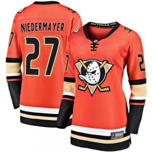 Women's Fanatics Branded Anaheim Ducks Scott Niedermayer Orange Breakaway 2019/20 Alternate Jersey - Premier