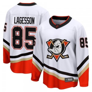 Youth Fanatics Branded Anaheim Ducks William Lagesson White Special Edition 2.0 Jersey - Breakaway