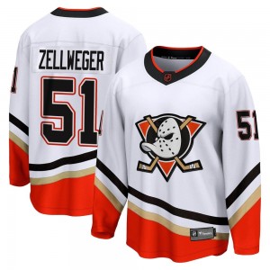 Youth Fanatics Branded Anaheim Ducks Olen Zellweger White Special Edition 2.0 Jersey - Breakaway