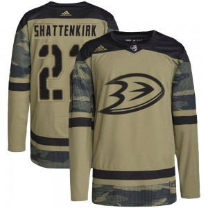 Youth Adidas Anaheim Ducks Kevin Shattenkirk Camo Military Appreciation Practice Jersey - Authentic