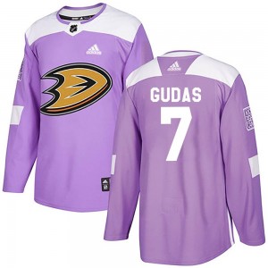 Men's Adidas Anaheim Ducks Radko Gudas Purple Fights Cancer Practice Jersey - Authentic